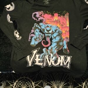 Marvel Venom Black Long Sleeve Tee